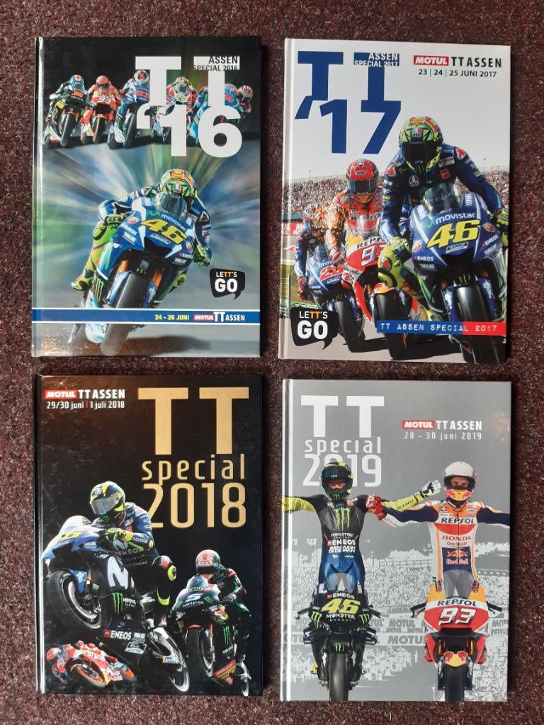 4 jaar boeken TT assen 2016 t/m 2019, Ophalen of Verzenden, Nieuw, Motoren