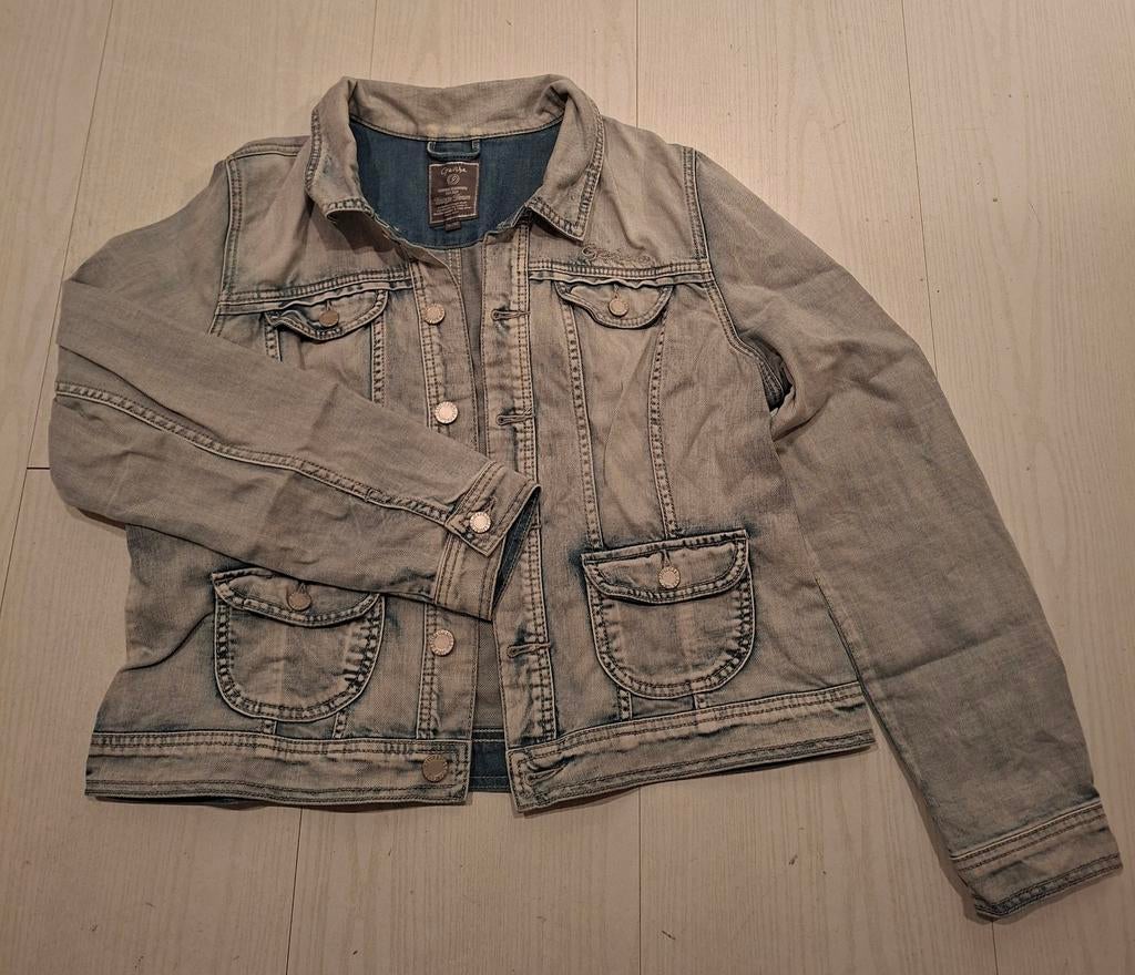 Spijkerstof dames jasje/bodywarmer., Ophalen of Verzenden, Blauw