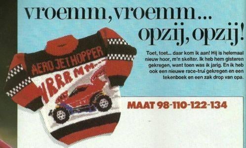Race auto trui breipatroon, Hobby en Vrije tijd, Breien en Haken, Ophalen of Verzenden, Zo goed als nieuw, Breien, Patroon of Boek