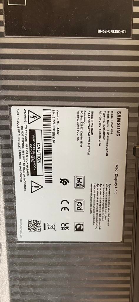 Samsung LH55OMNESGBXEN, Ophalen of Verzenden, Zo goed als nieuw