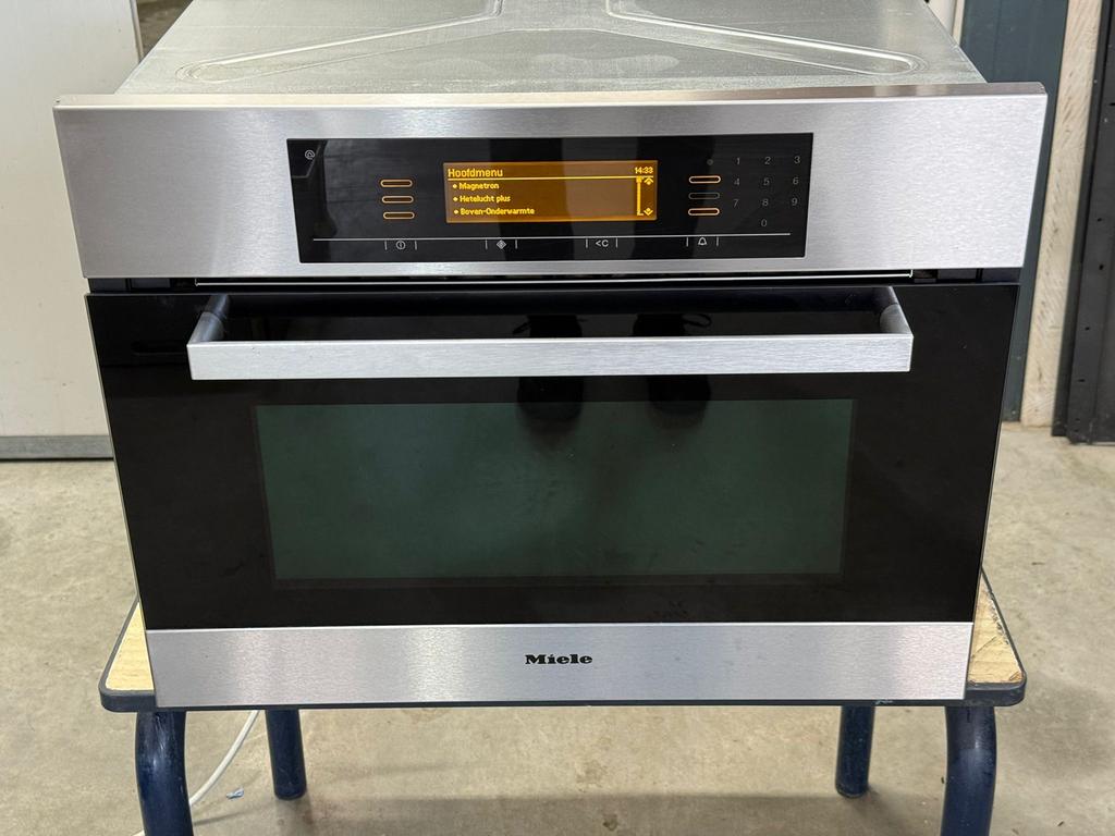 Miele H5080BM Combimagnetron - Topstaat!, Witgoed en Apparatuur, Hete lucht, Ophalen of Verzenden, Zo goed als nieuw, Oven met grill