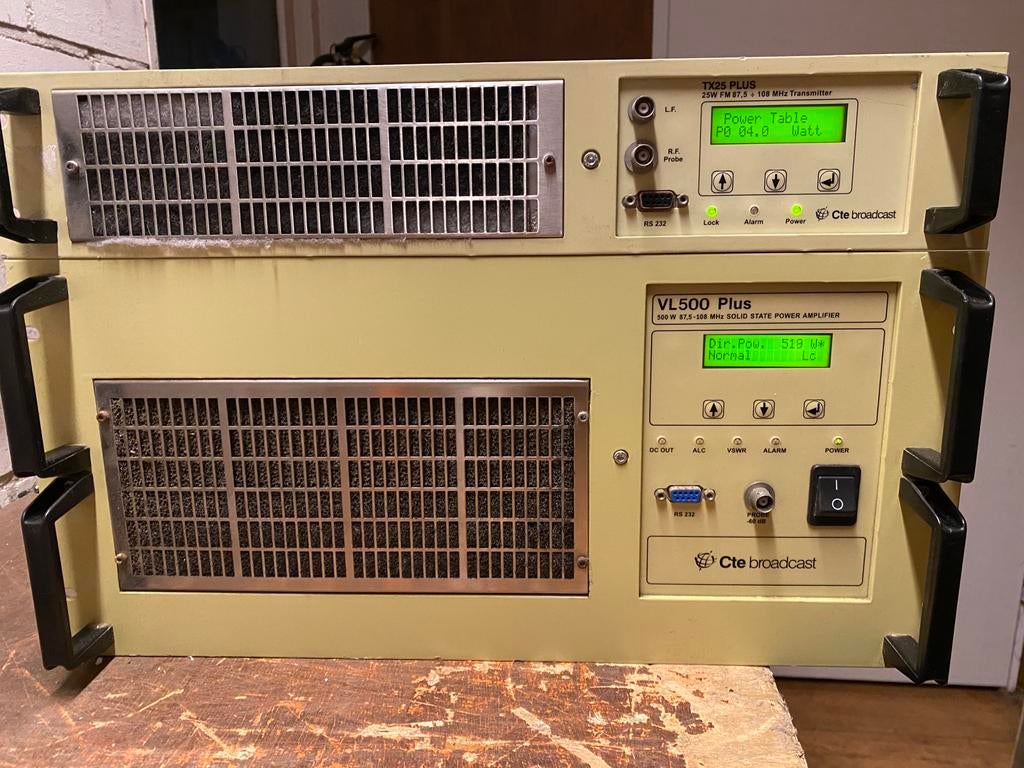 CTE Broadcast FM zender 500w, Telecommunicatie, Ophalen, Gebruikt, Zender
