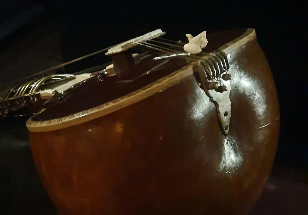 A vintage Sher Mohammad Sitar, Muziek en Instrumenten, Snaarinstrumenten | Overige, Ophalen, Zo goed als nieuw, Overige typen