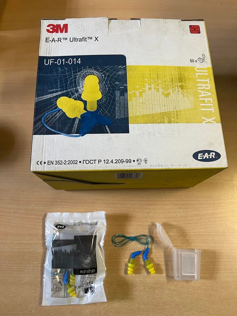 3M E·A·R Ultrafit X oordoppen met koord en bewaardoosje…, Ophalen of Verzenden, Nieuw