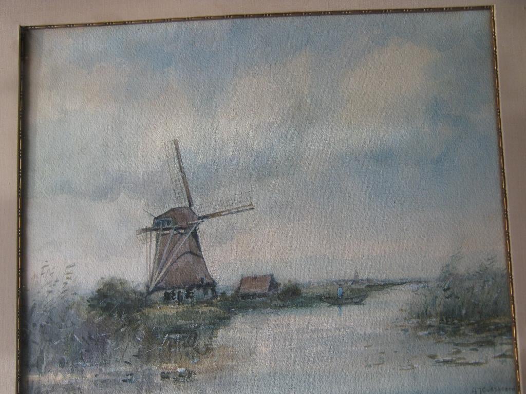 aquarel van H.J. Oudshoorn, Ophalen