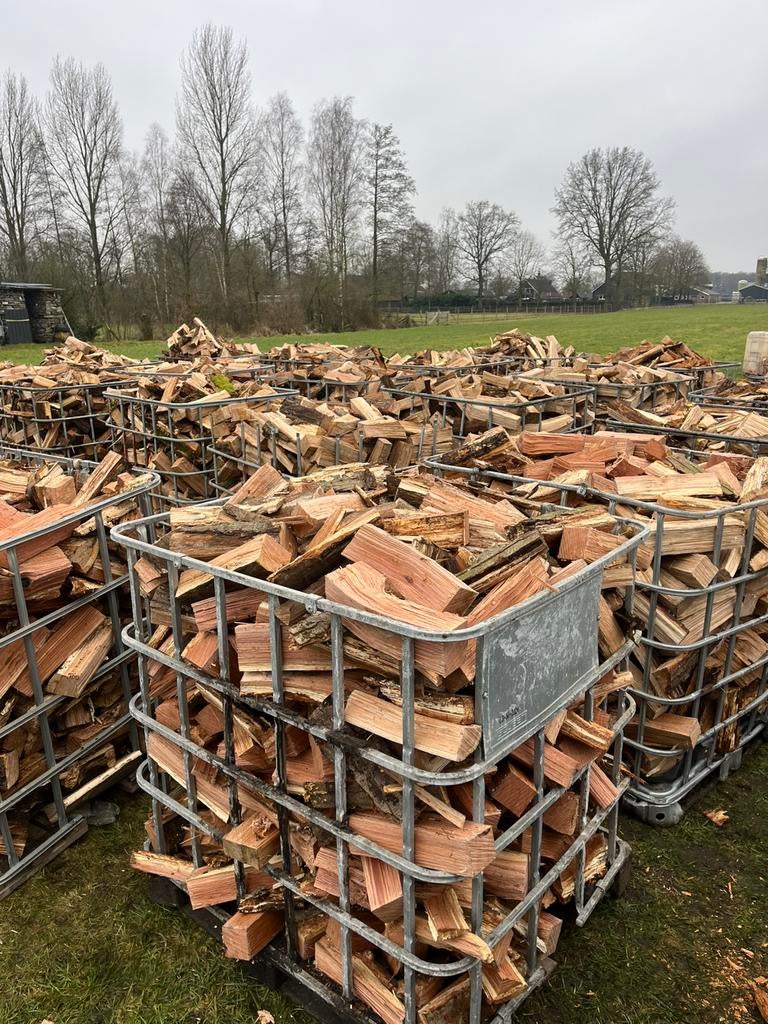 eikenhout in 1,2 m3 kratten, Ophalen of Verzenden, Eikenhout, Blokken