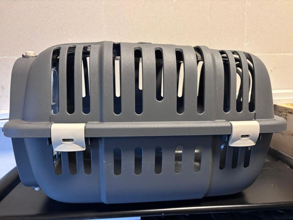 Reiskoffer voor katten grijs, Dieren en Toebehoren, Katten-accessoires, Ophalen of Verzenden, Zo goed als nieuw
