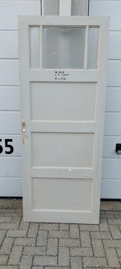 Diversen Deuren MET GLAS 1, Doe-het-zelf en Verbouw, Deuren en Horren, Ophalen, Gebruikt, Binnendeur, Schuifdeur