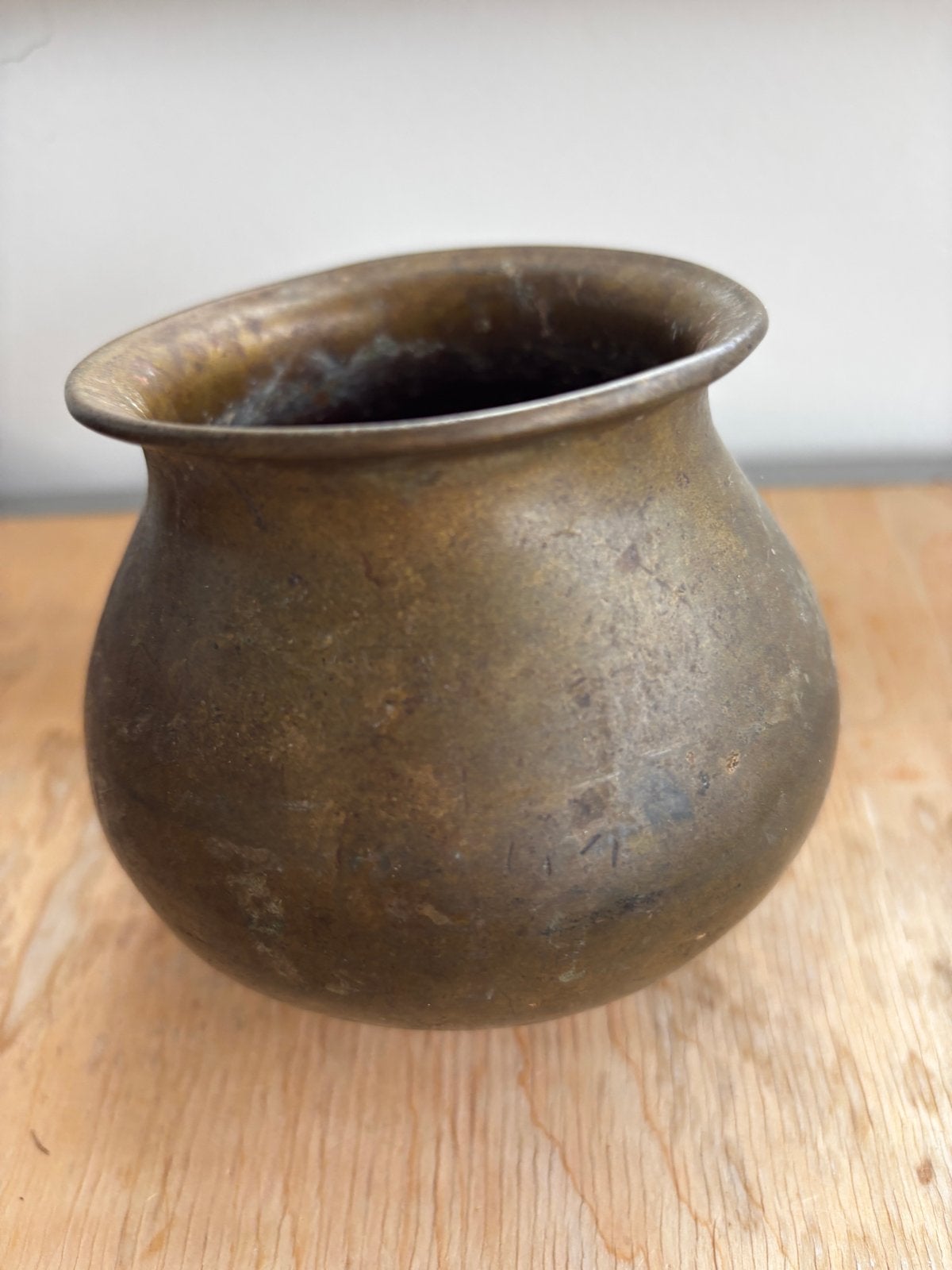 Antieke Indiase waterpot van messing, Ophalen of Verzenden