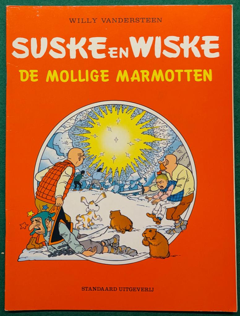 Suske & Wiske Titel: De mollige marmotten, Gelezen, Willy Vandersteen, Eén stripboek, Ophalen of Verzenden