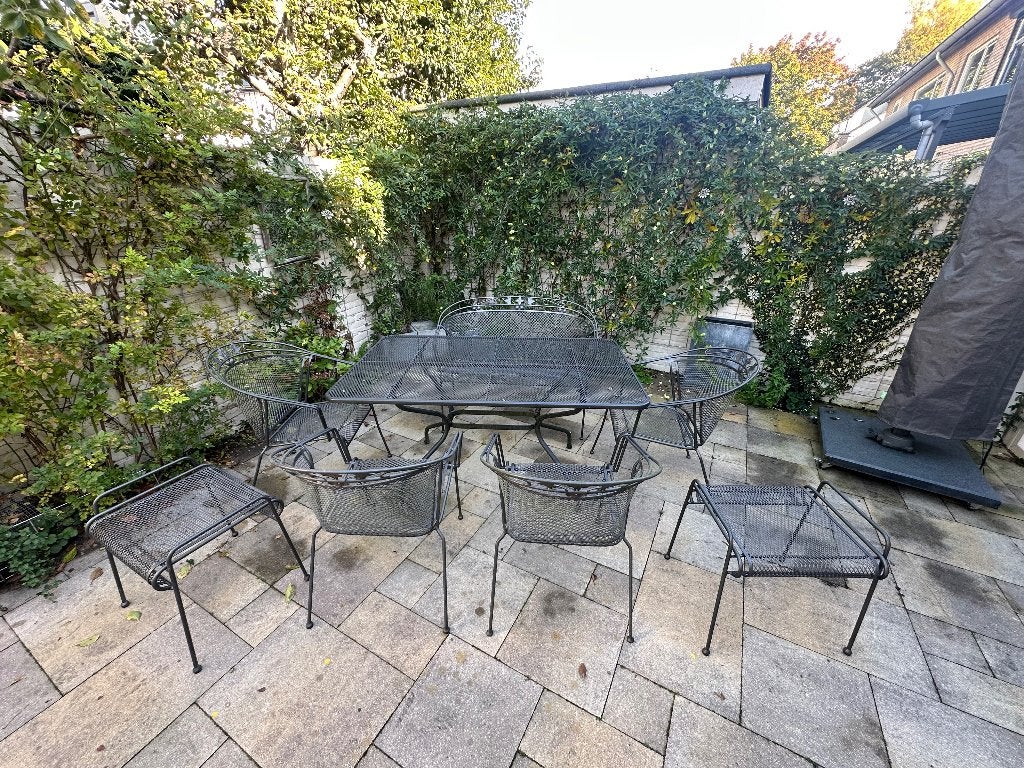 stalen tuinset, Ophalen, Overige materialen, Gebruikt, 6 zitplaatsen