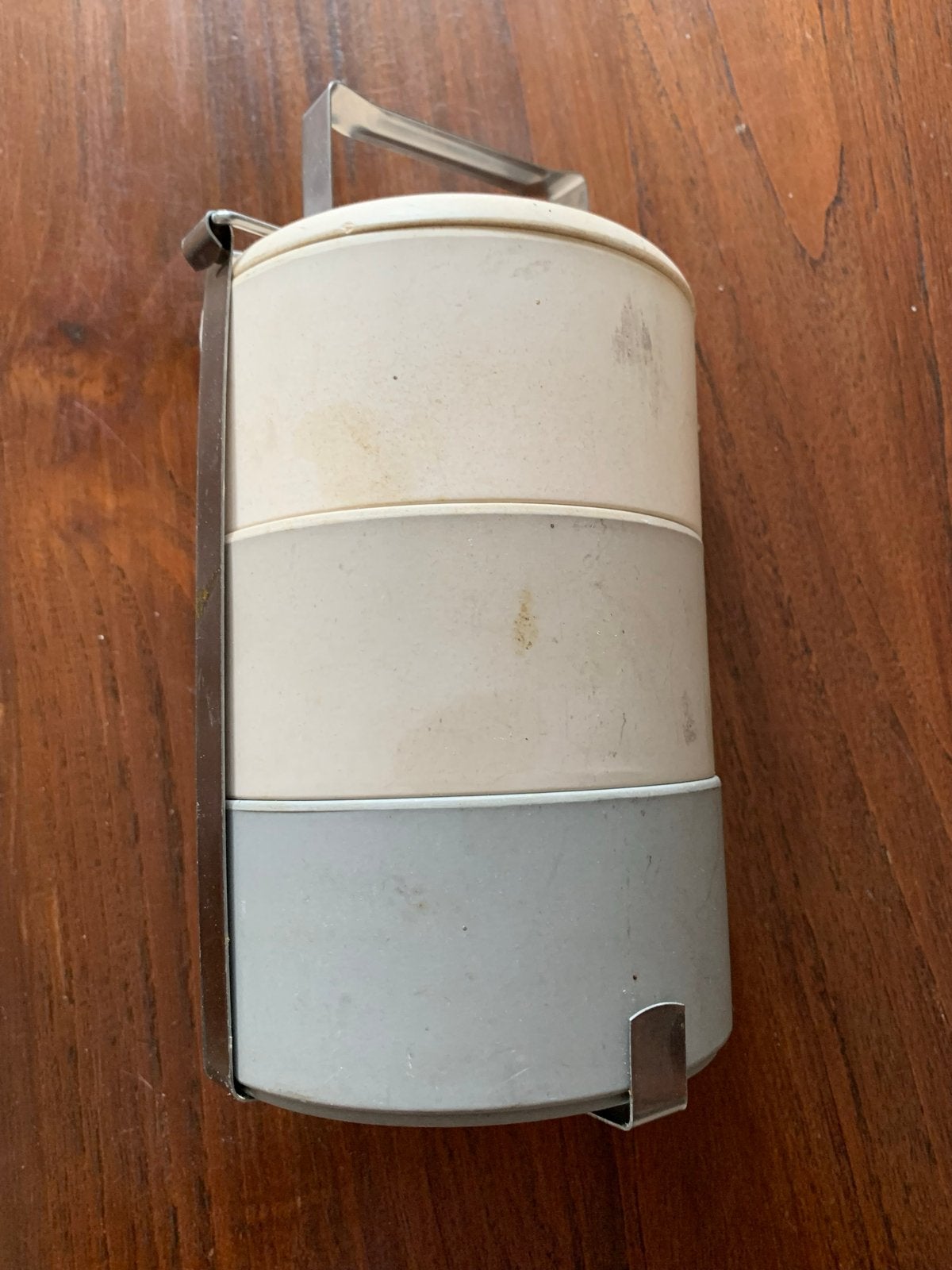 Vintage Broodtrommel / Lunchbox - 3 Lagen, Gebruikt, Kunststof, Ophalen of Verzenden, Overige merken