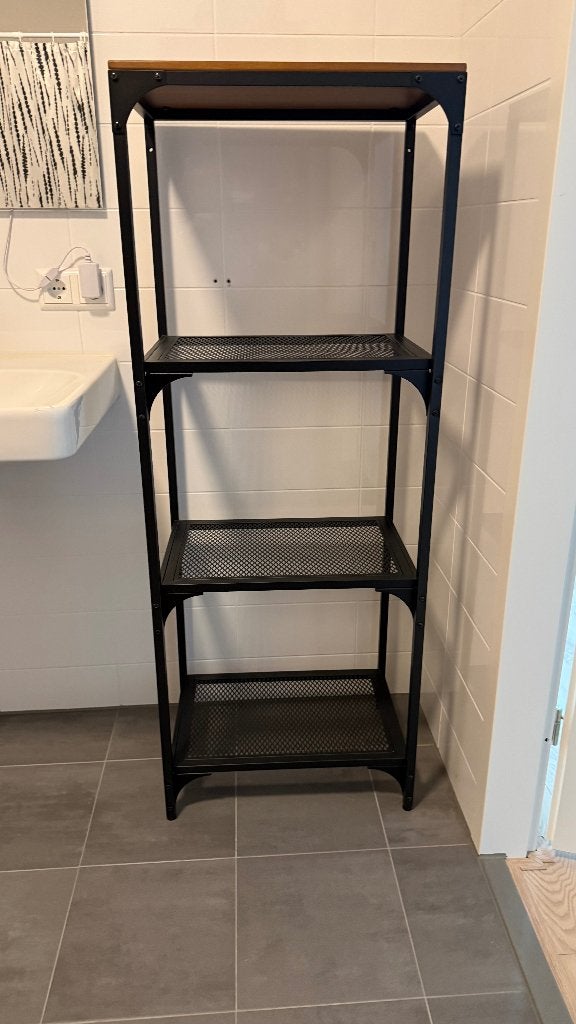 Ikea FJÄLLBO kast, zwart, 51x36x136 cm, Ophalen, Zo goed als nieuw