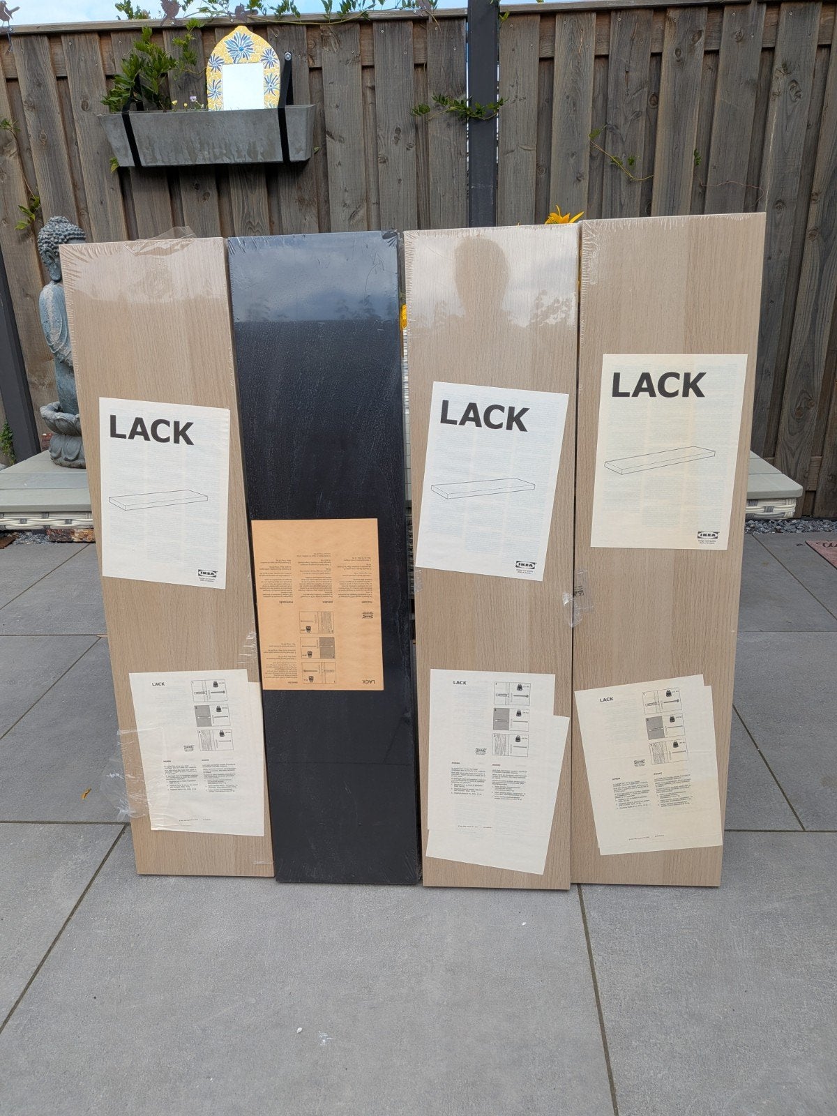 IKEA LACK Wandplank 4 stuks, Huis en Inrichting, Woonaccessoires | Wandplanken en Boekenplanken, Ophalen, Nieuw