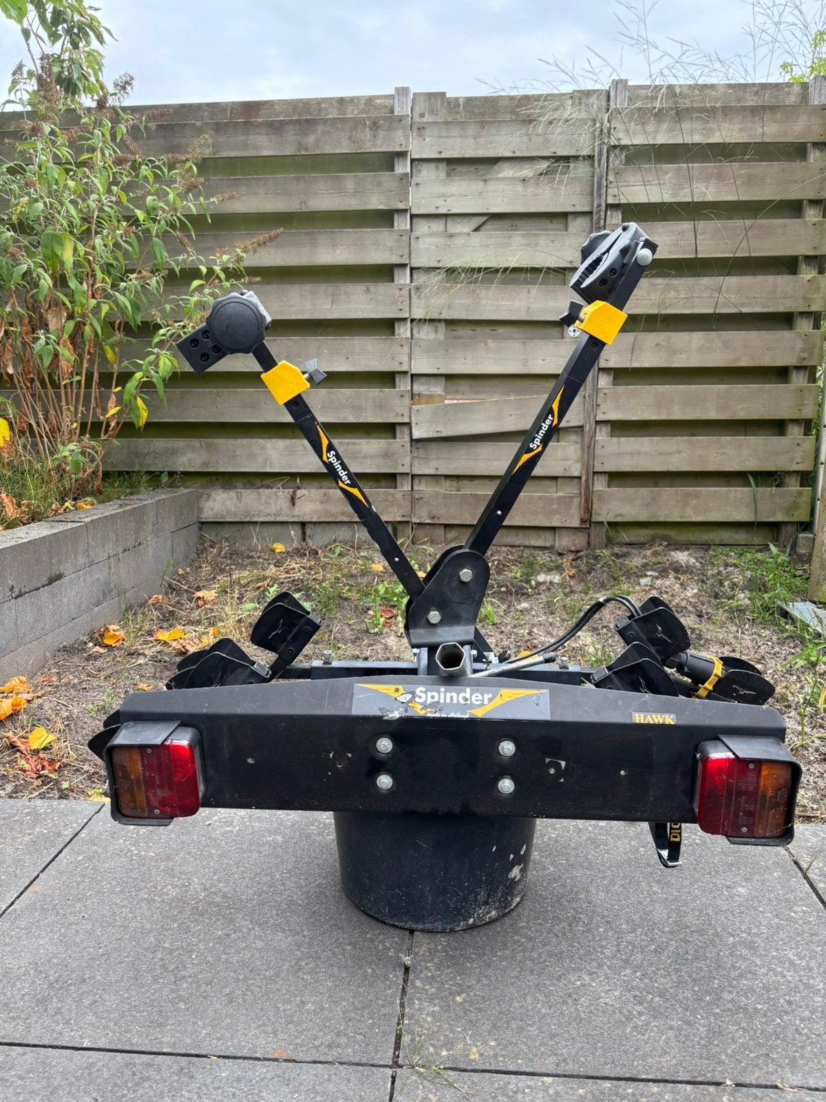 Fietsendrager Spinder, Ophalen, Zo goed als nieuw, Trekhaakdrager