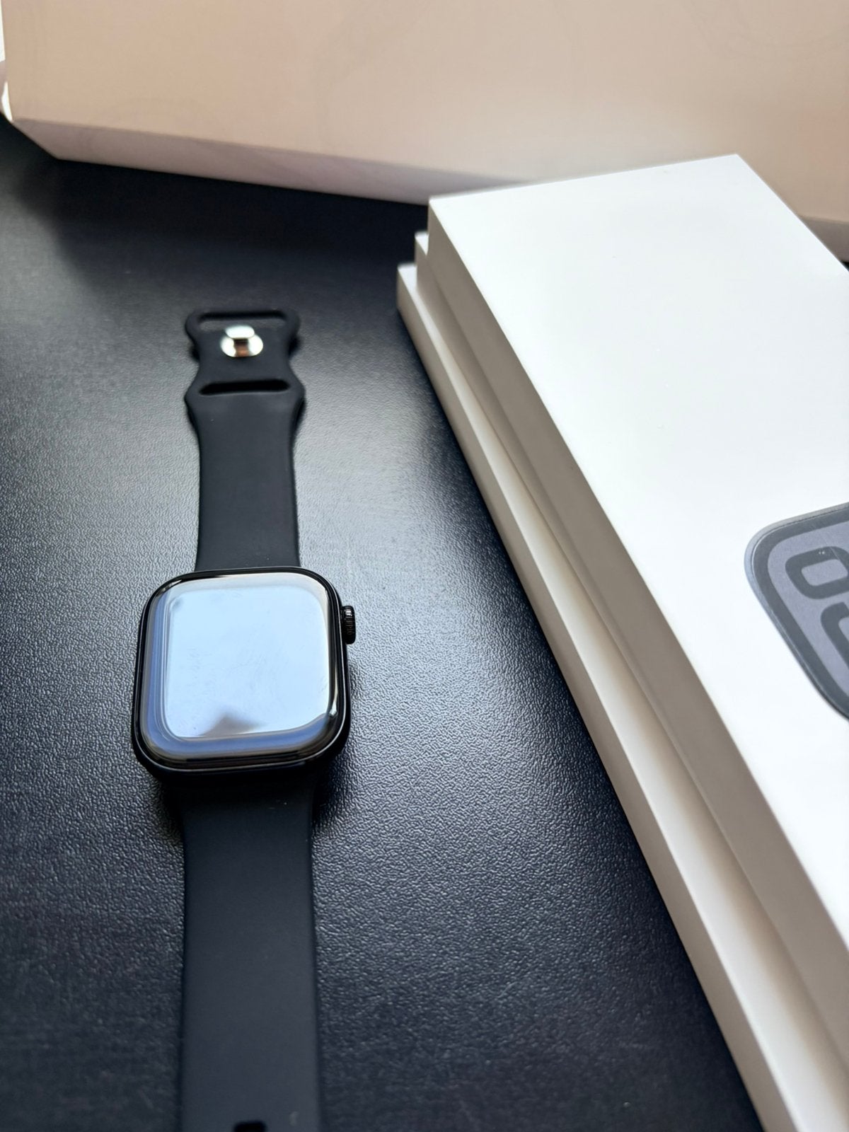 Apple watch 10 zwart 42mm, Ophalen, Zo goed als nieuw, Zwart, IOS