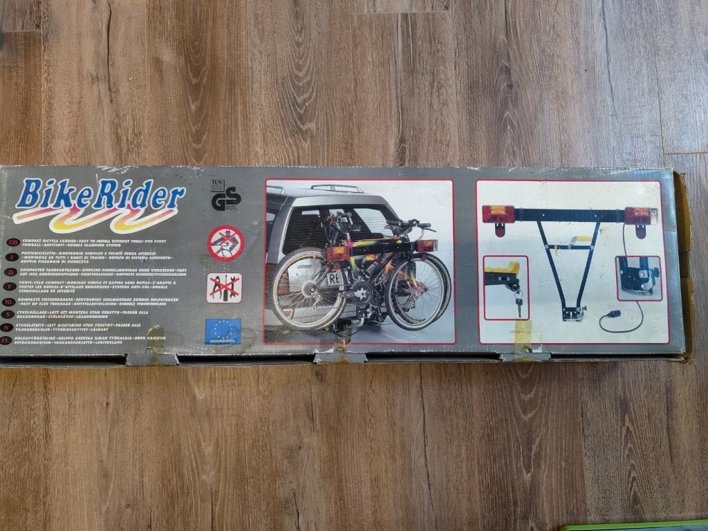 Compacte fietsendrager, Ophalen, 2 fietsen, Gebruikt, Trekhaakdrager