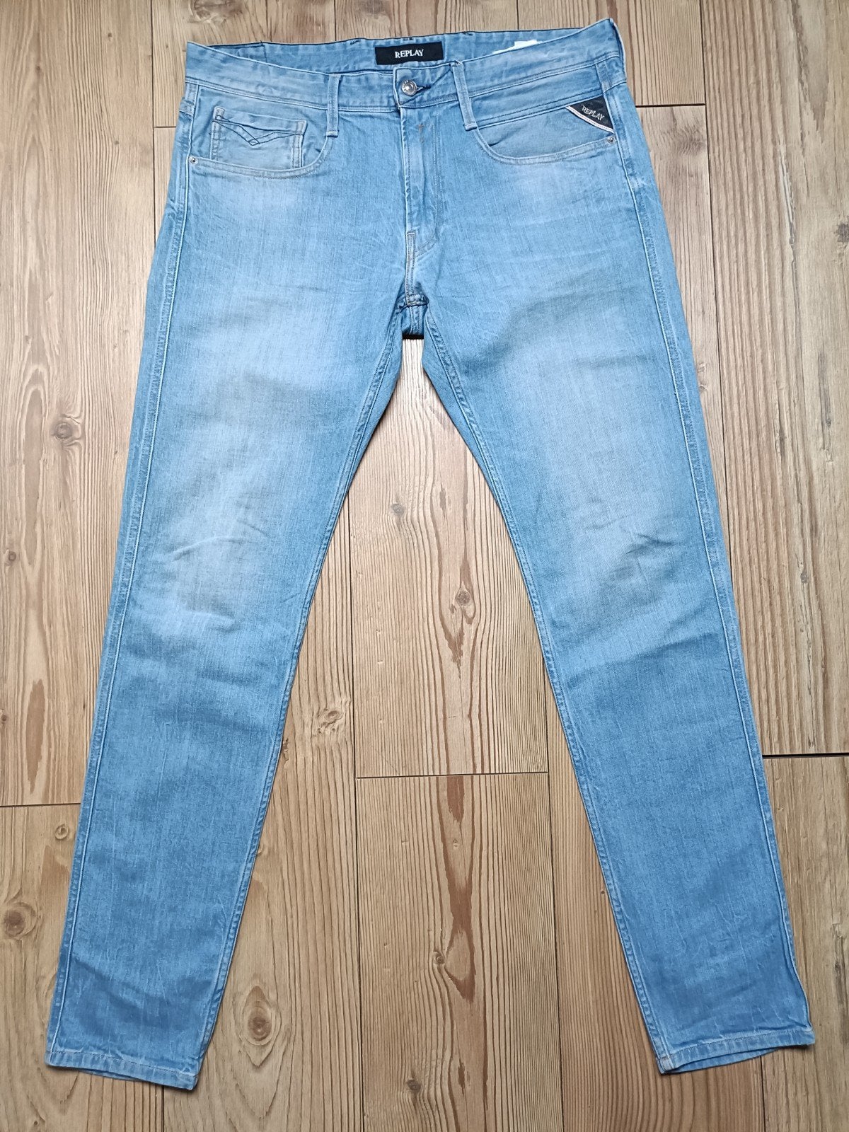 Replay anbass maat 33-32, Kleding | Heren, Ophalen of Verzenden, Zo goed als nieuw, Blauw, W33 - W34 (confectie 48/50)