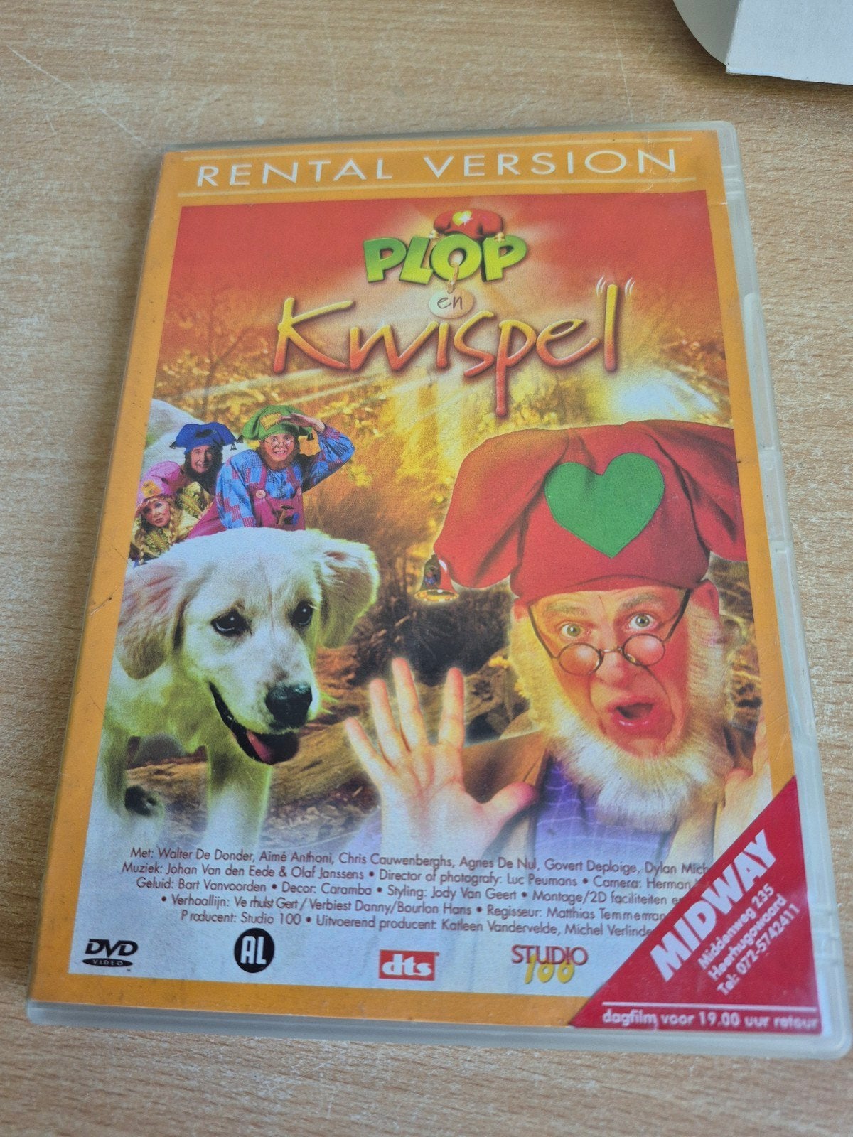 Plop en Kwispel DVD - Rental Version, Cd's en Dvd's, Gebruikt, Alle leeftijden, Ophalen of Verzenden, Familie