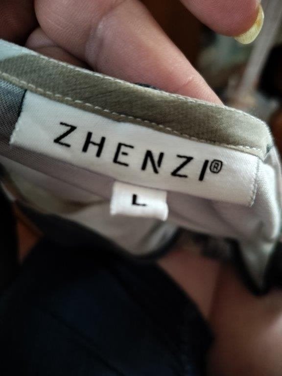 Jurk beige/ bruin Zhenzi mt L (50/52) Vaste prijs, Zhenzi, Beige, Maat 46/48 (XL) of groter, Ophalen of Verzenden