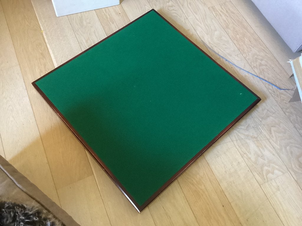 Opvouwbare bridge-/pokertafel, Huis en Inrichting, Ophalen, Gebruikt, Vierkant, 75 cm of meer