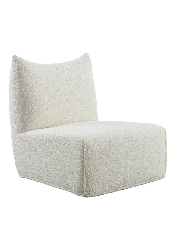 OHNO Furniture Riverside - Teddy Lounge Stoel - Wit, Niet ingevuld, Overige materialen, Wit, Niet ingevuld
