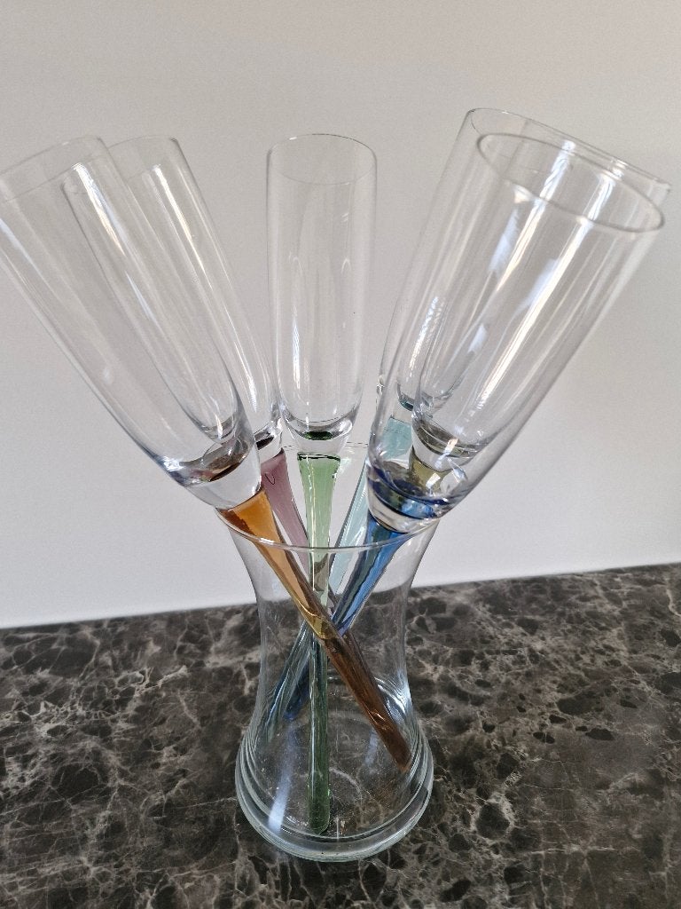 Champagne glazen, Ophalen of Verzenden, Zo goed als nieuw, Overige typen