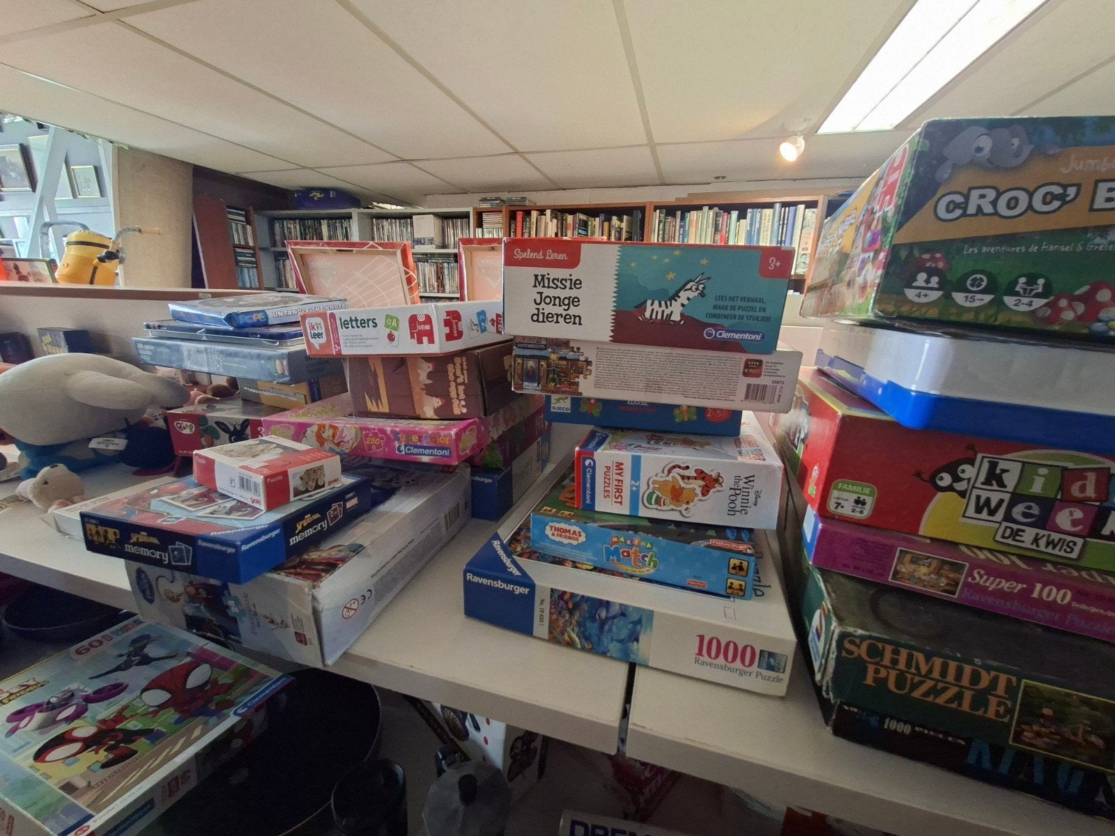 Opkoper diverse bordspellen en puzzels, Vijf spelers of meer, Ophalen, Gebruikt, Diverse