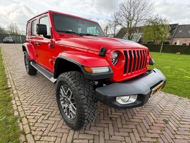 Jeep Wrangler 4xe Phev 380pk 4D Aut. 2022 4x4  Rood, Automaat, Stof, 1995 cc, 4 cilinders