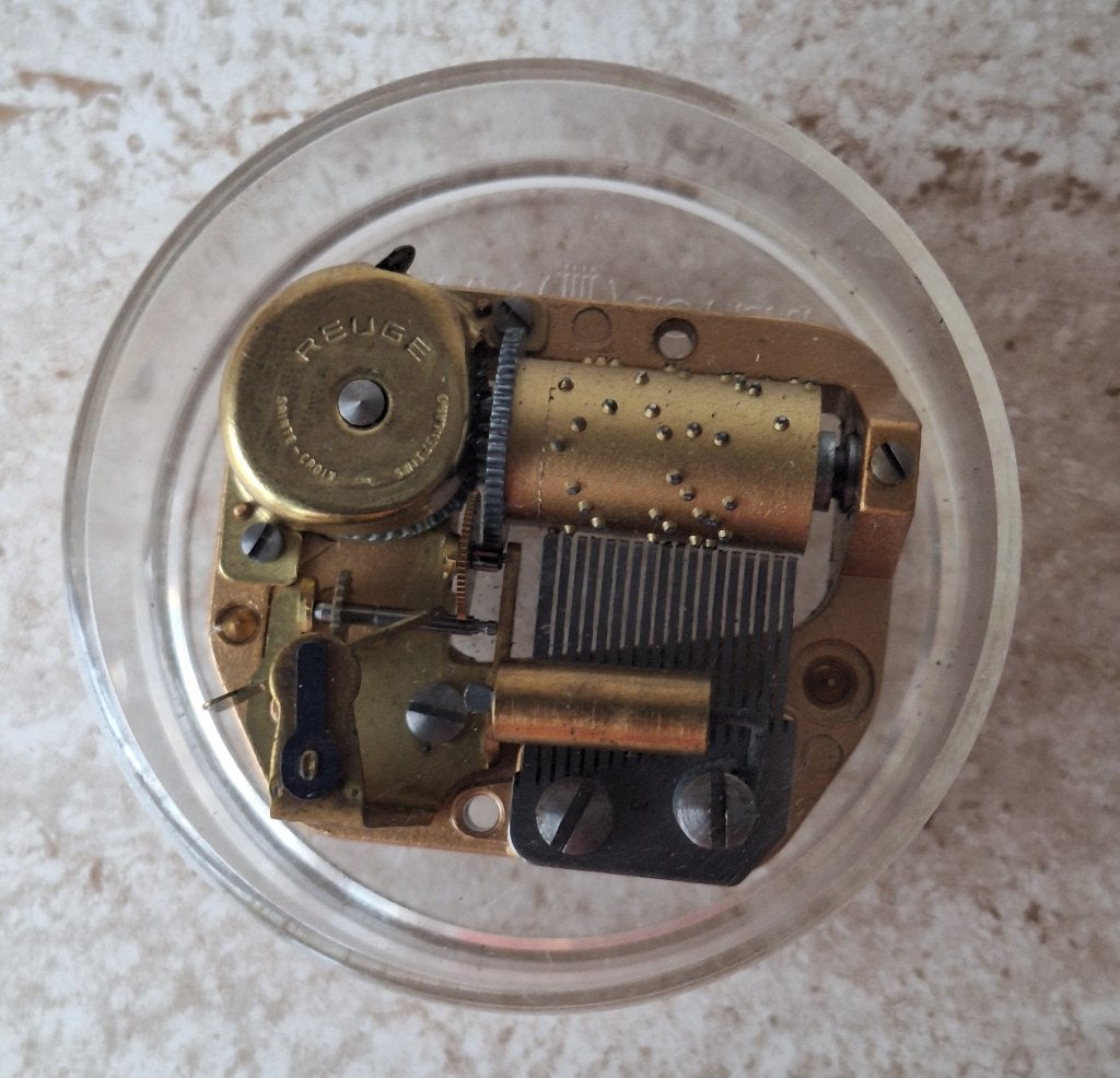 Reuge muziekdoos in acrylglas, Ophalen of Verzenden