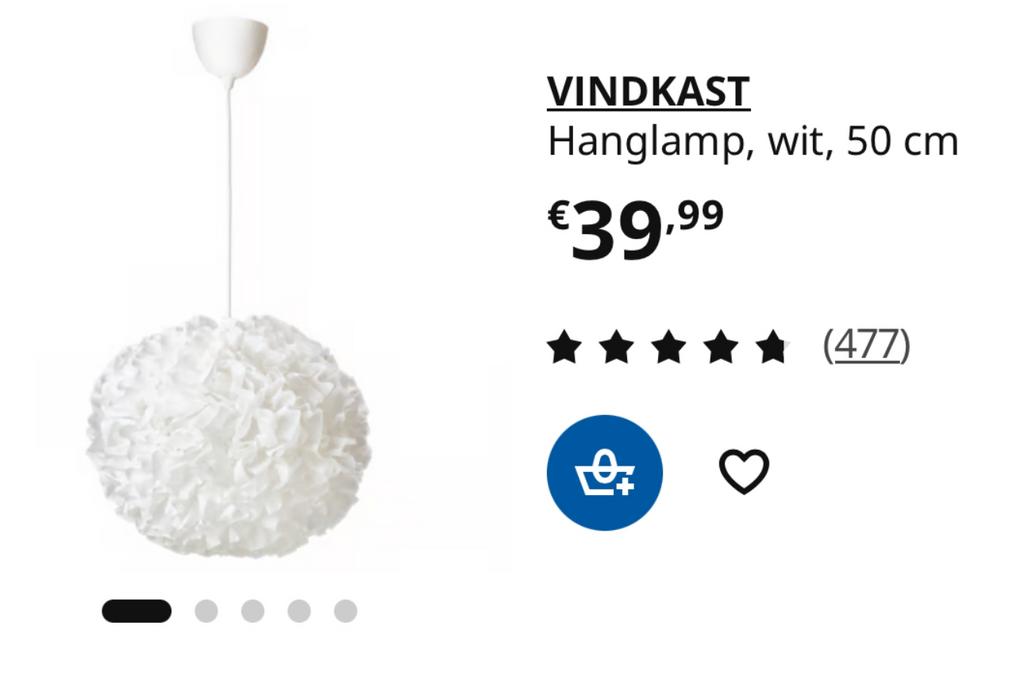 VINDKAST Hanglamp nieuw, Ophalen of Verzenden, Zo goed als nieuw
