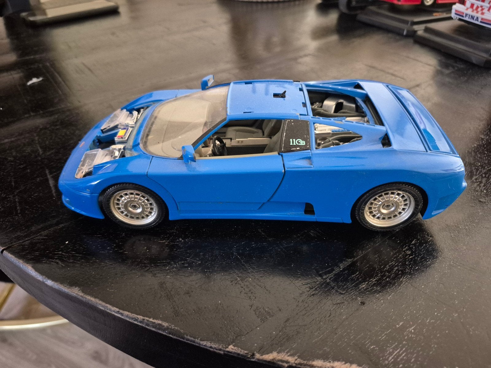 Bugatti EB110 schaal 1:18 -, Ophalen of Verzenden, Gebruikt, Auto, Overige merken