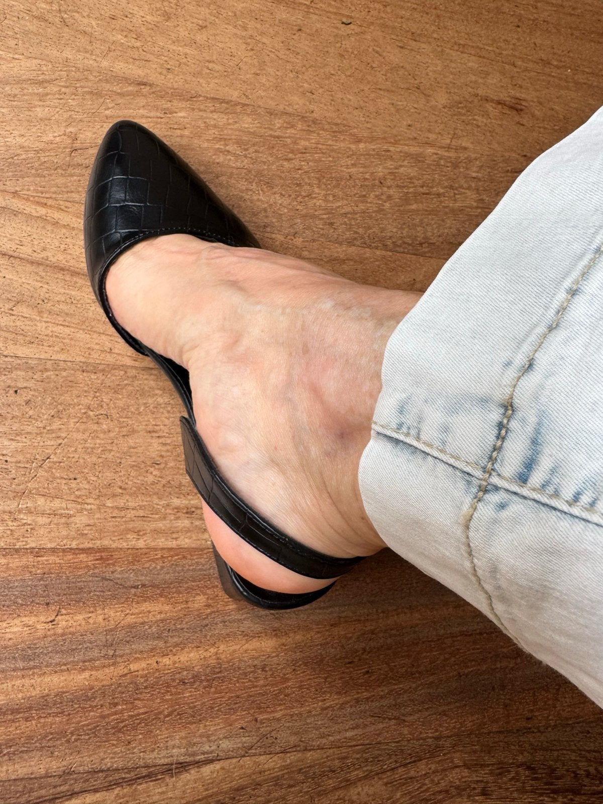Zwarte slingbacks met blokhak - Maat 39 - Nieuw, Ophalen of Verzenden, Nieuw, Zwart, Pumps