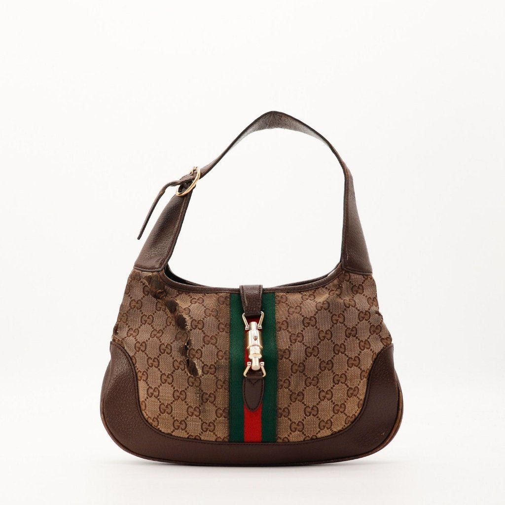 Gucci Jackie 32x21x5 cm handtas, Verzenden, Gebruikt, Zwart, Handtas