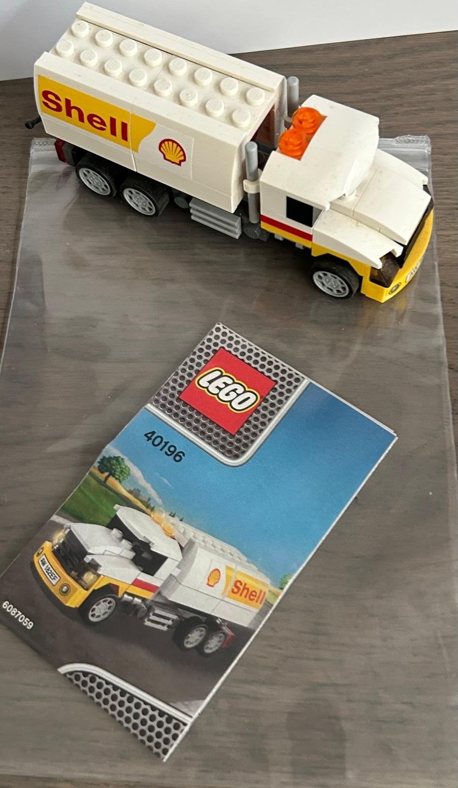 LEGO Shell Tankwagen 40196 met instructieboekje, Ophalen