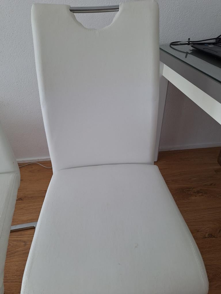 Gebruikte stoelen te koop, Huis en Inrichting, Banken | Voetenbanken en Poefen, Ophalen, Gebruikt, 125 cm of meer, Leer