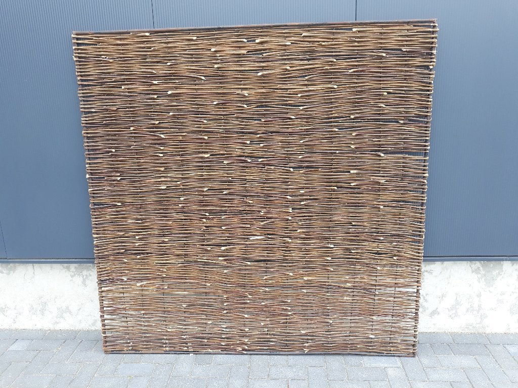 Wilgentenen schutting in stalen frame, Ophalen, 1 tot 2 meter, Minder dan 3 meter, Nieuw
