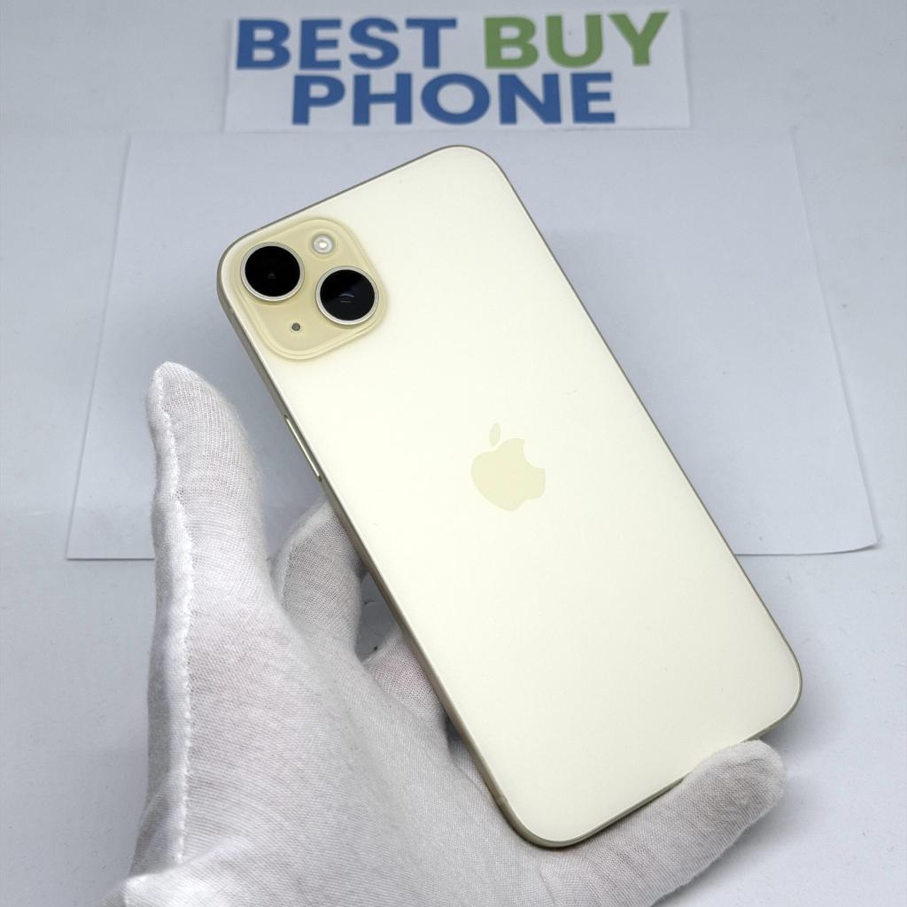 iPhone 15 Plus 128GB geel /87% batt /zeer net /garantie, Telecommunicatie, Mobiele telefoons | Apple iPhone, 128 GB, Apple, Geel