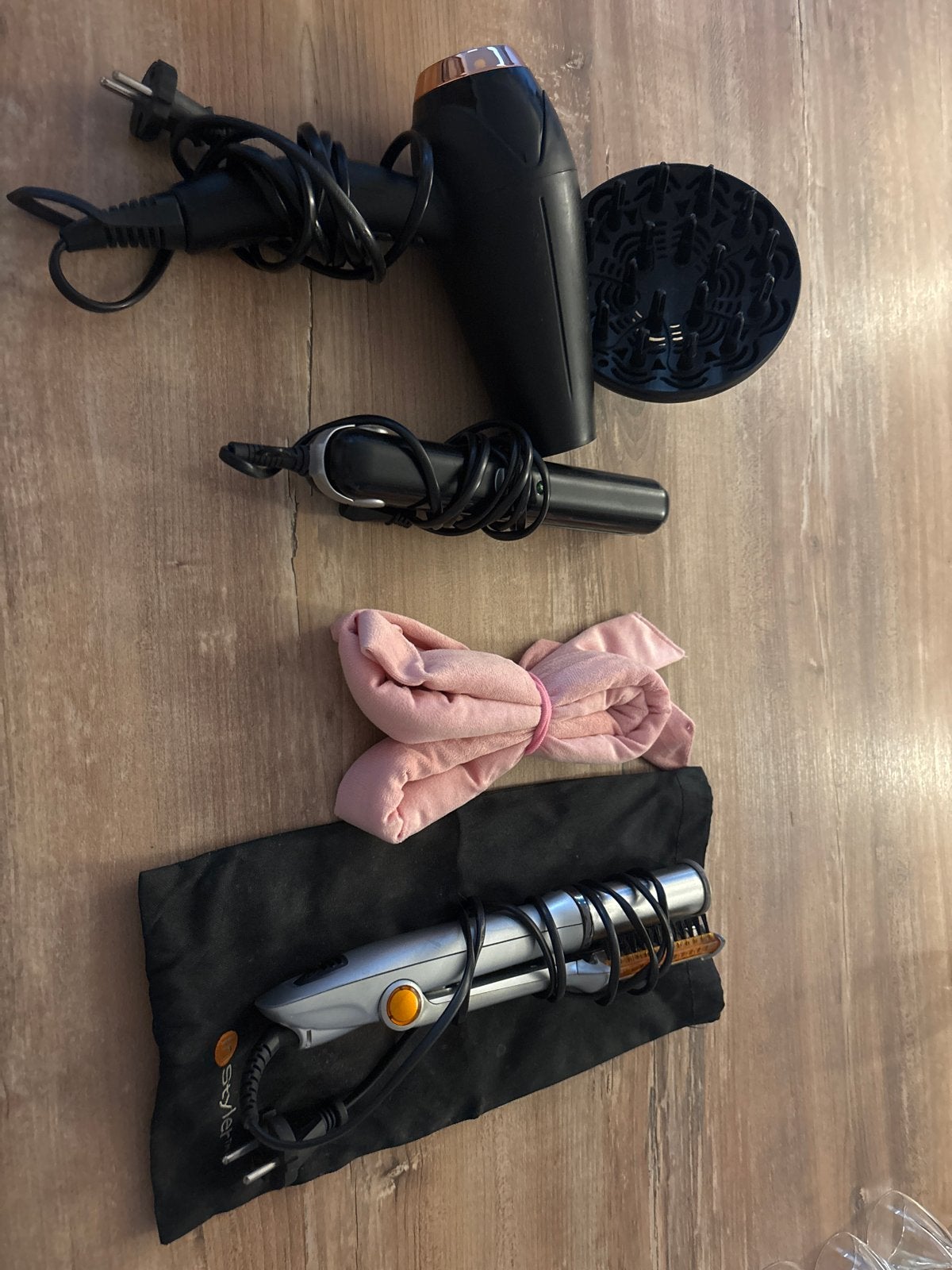 Haarstyling set: Föhn, stijltang, krultang en volumetang, Ophalen, Gebruikt, Haarverzorging