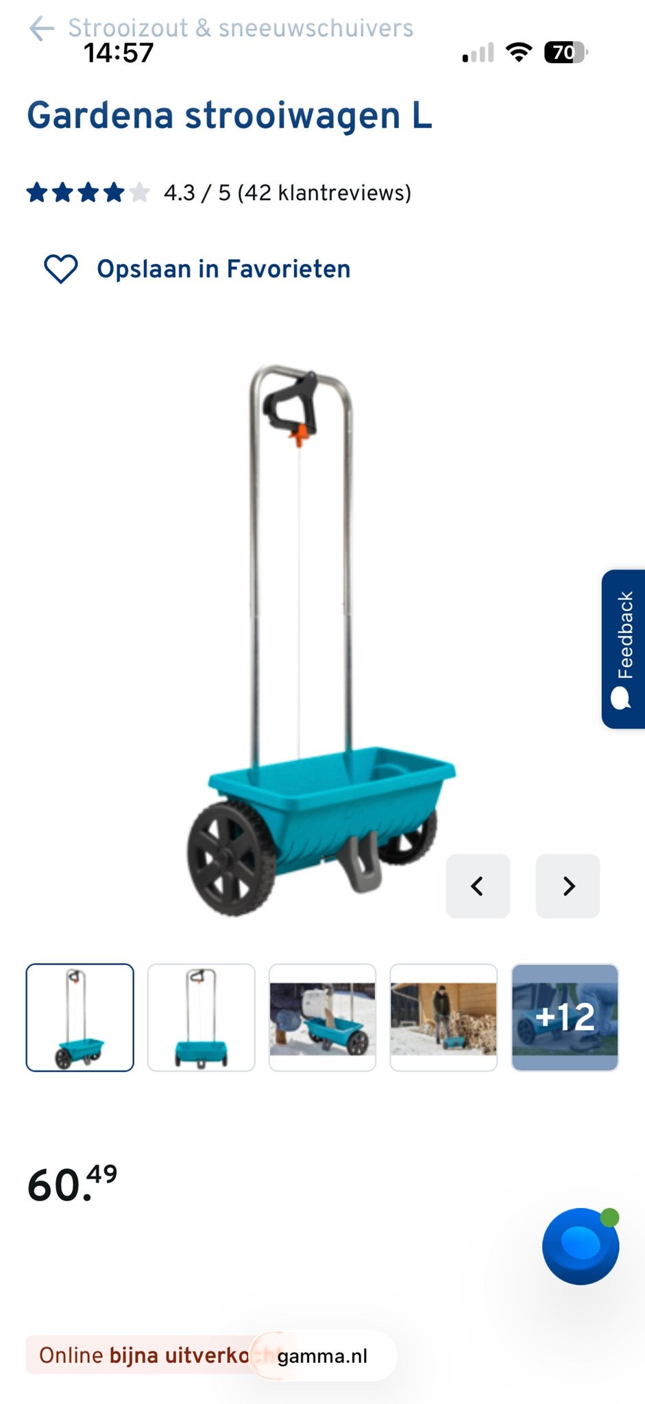 Gardena Strooiwagen L - Nieuw in doos, Ophalen of Verzenden, Nieuw