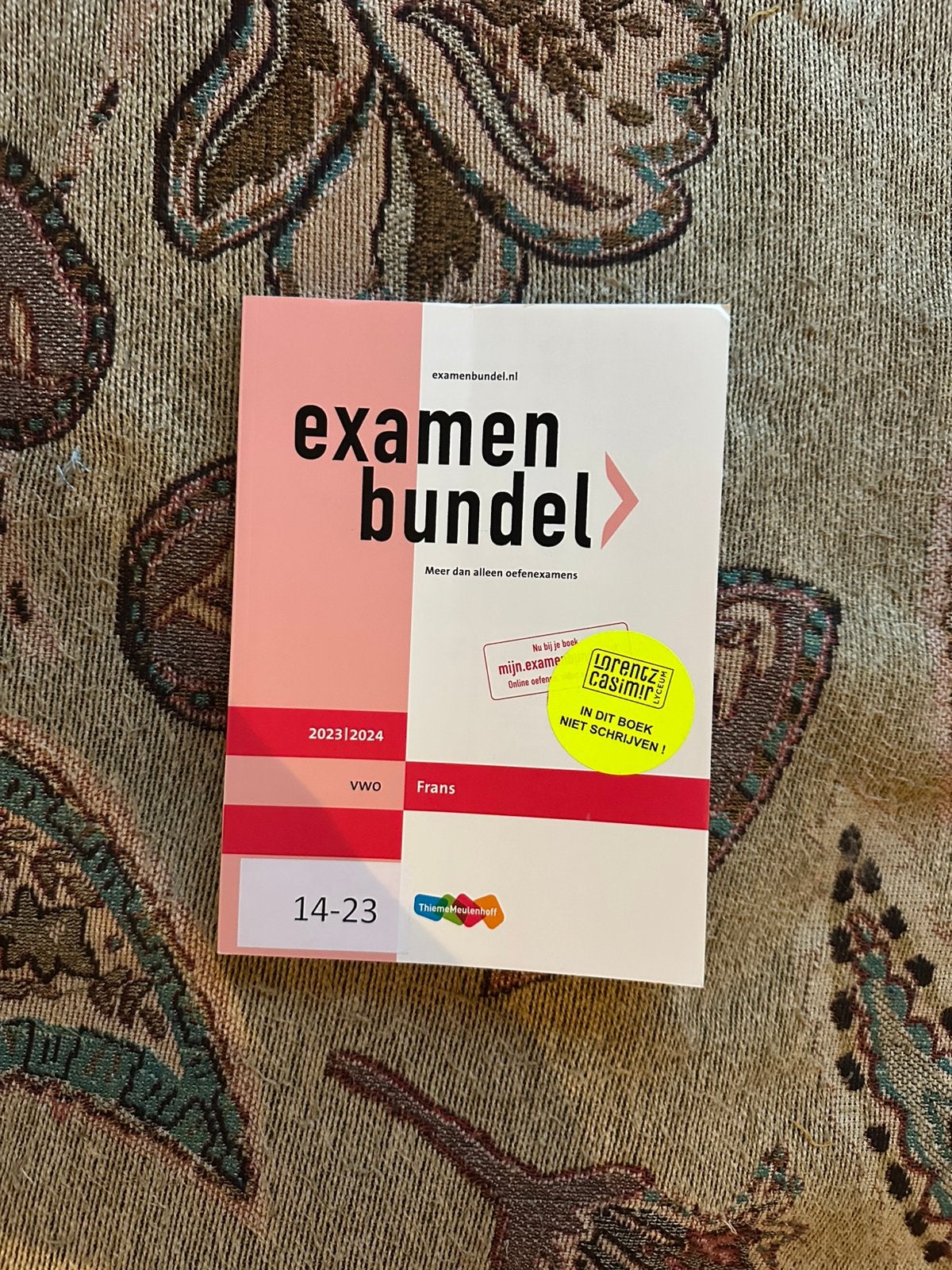 Examenbundel Frans VWO 2023/2024, Boeken, Schoolboeken, Ophalen of Verzenden, Zo goed als nieuw