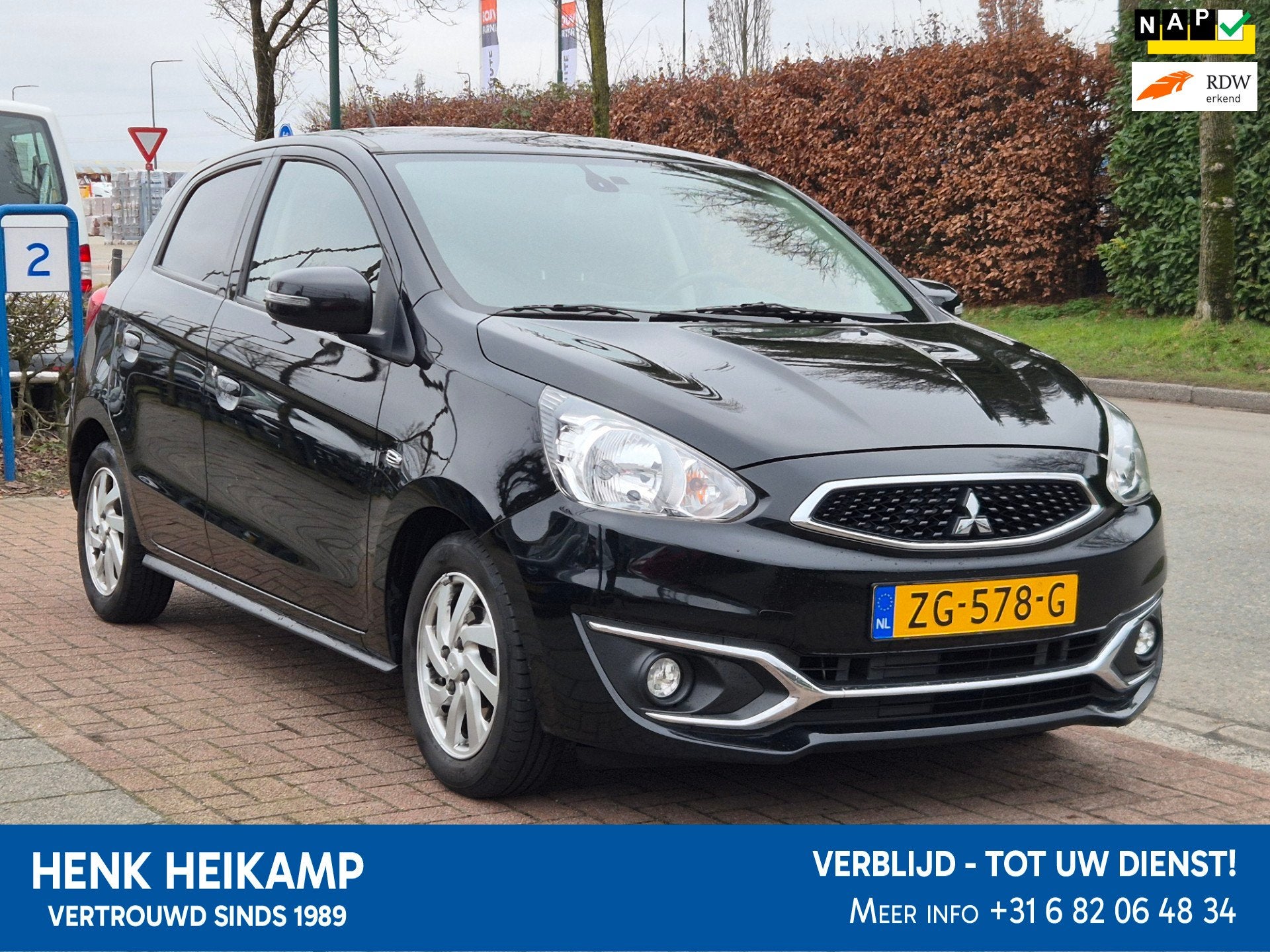 Mitsubishi Space Star 1.2 - 80PK *CARPLAY|APK 02-2028, Auto's, Mitsubishi, Gebruikt, 850 kg, Zwart, Origineel Nederlands