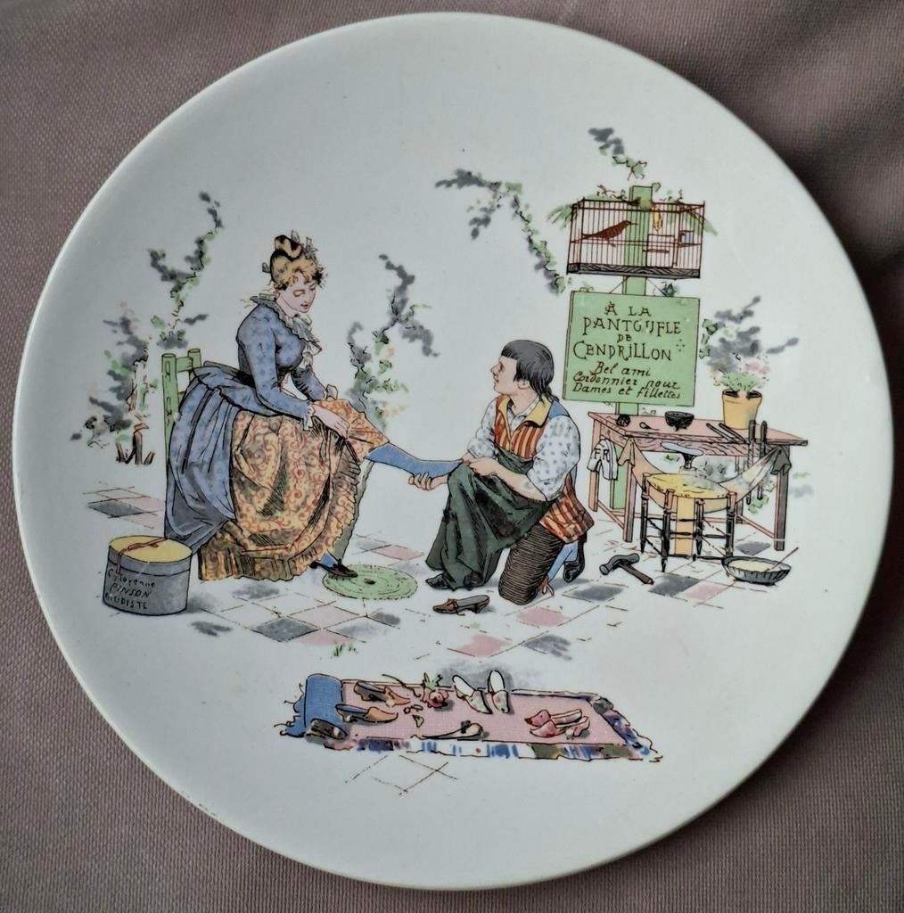 Wandbord rond 1890, Ophalen of Verzenden