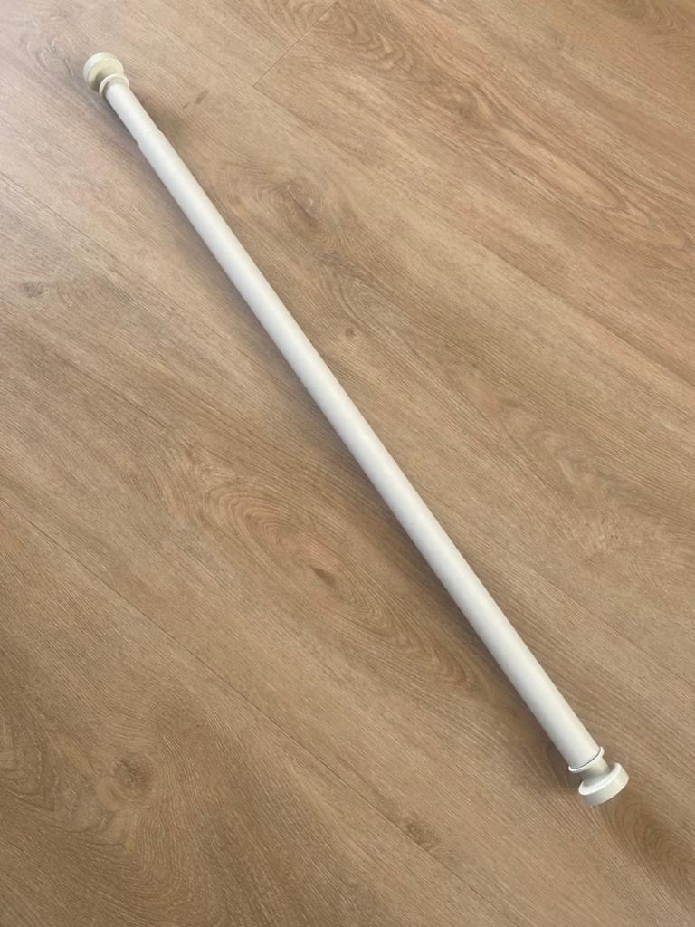 Gordijnroede - uitschuifbaar., Ophalen, Zo goed als nieuw, Wit