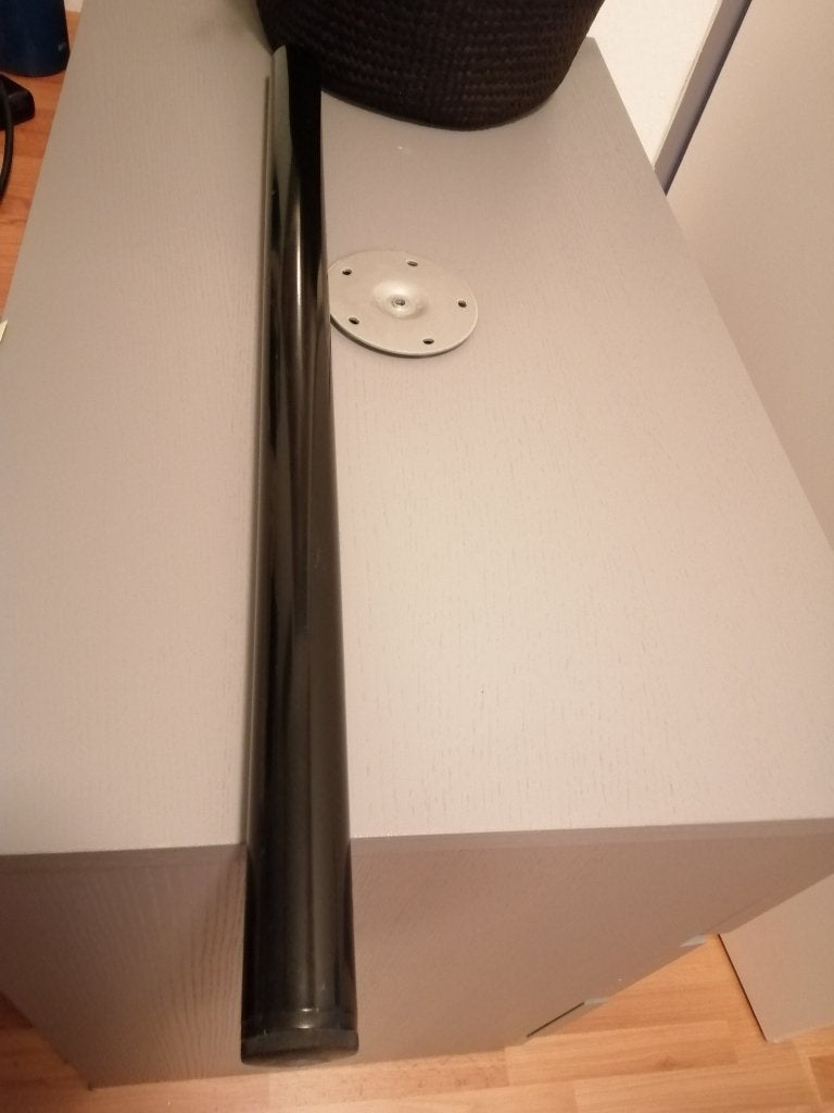 Tafelpoot zwart ijzer, Ophalen, Tafelpoot, 50 tot 100 cm, Rond