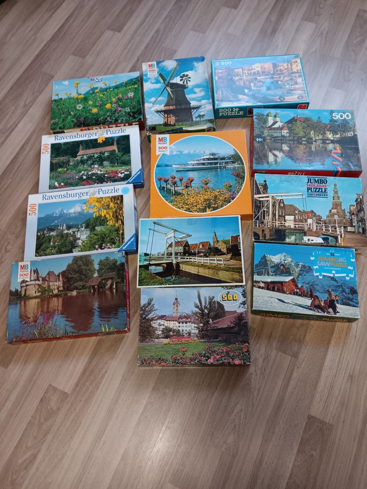 legpuzzels, Ophalen, 500 t/m 1500 stukjes, Gebruikt