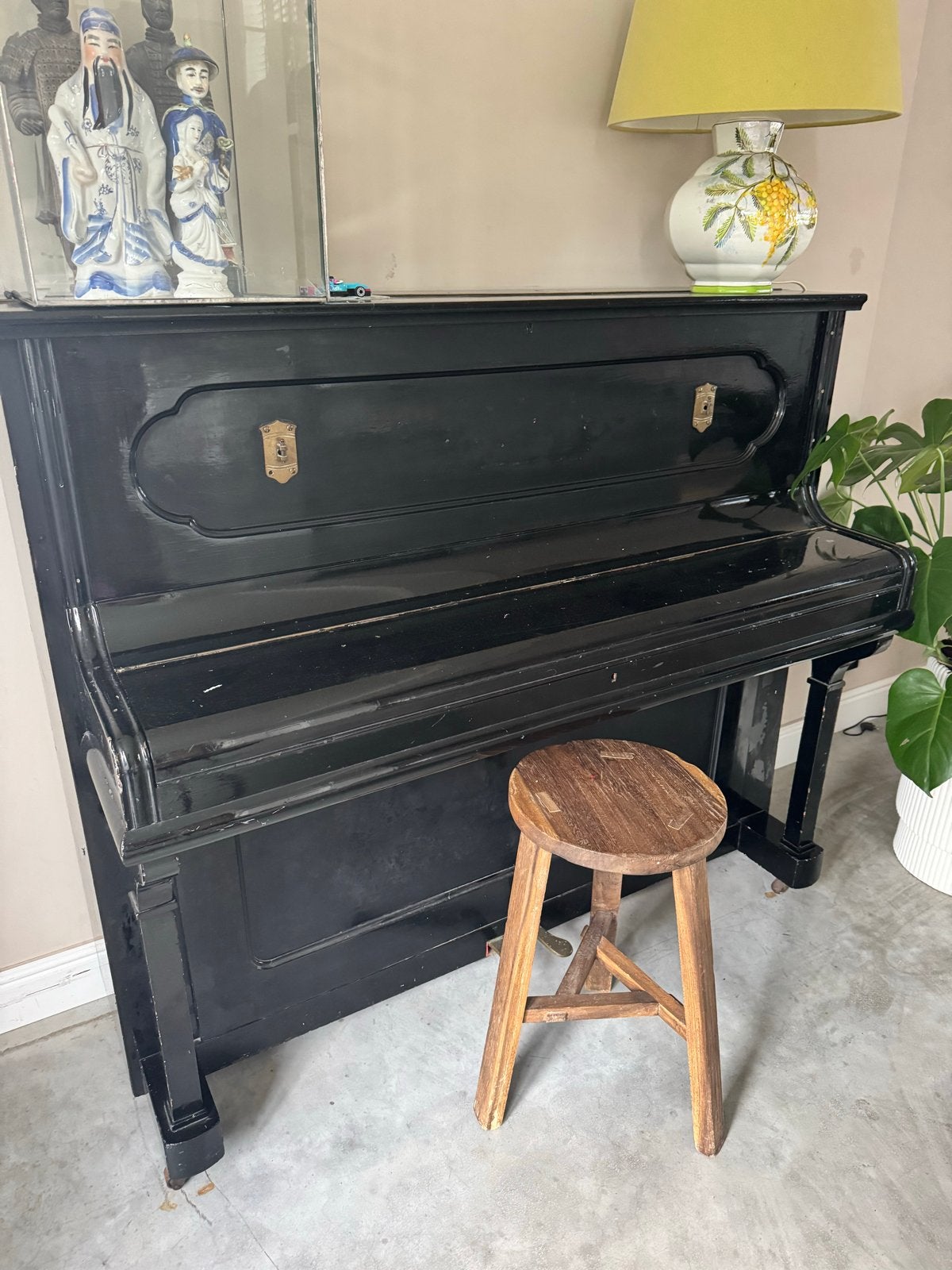 Gerhard Adam Wesel Piano - Zwart, Gebruikt, Ophalen, Gebruikt, Zwart, Piano