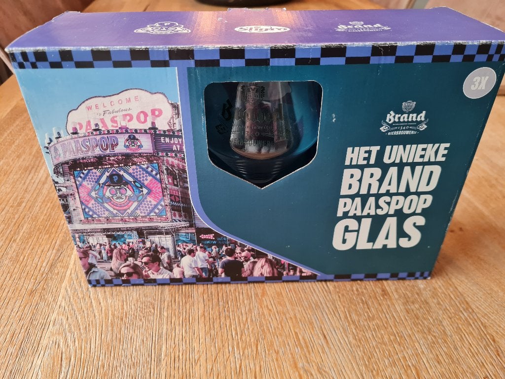 Paaspop brandbier glazen, Ophalen, Zo goed als nieuw, Glas of Glazen, Overige merken