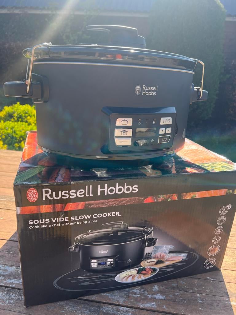 Russell Hobbs Sous Vide & Slow Cooker 6.5L - Nieuw!, Witgoed en Apparatuur, Slowcookers, Nieuw, Timer, Vaatwasmachinebestendig