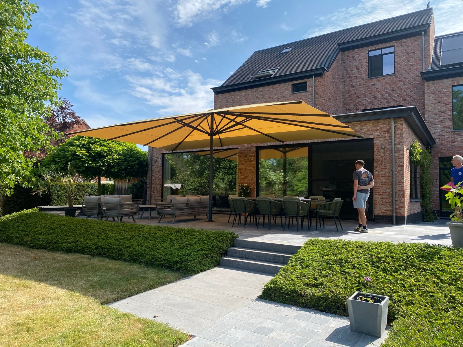 Grote UV-bestendige parasol met 10 jaar garantie, Nieuw, Ophalen of Verzenden, Waterdicht, Stokparasol